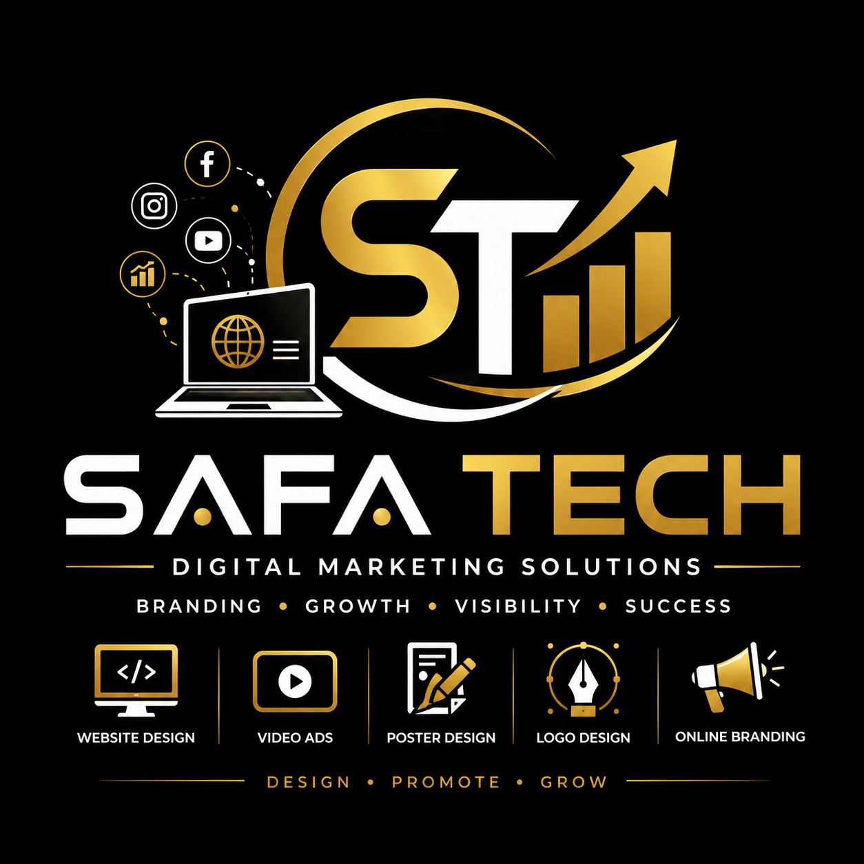 SAFA TECH logo design sample