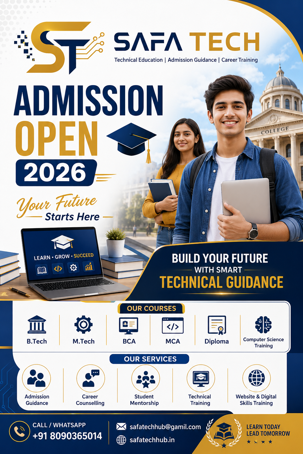 SAFA TECH poster design sample